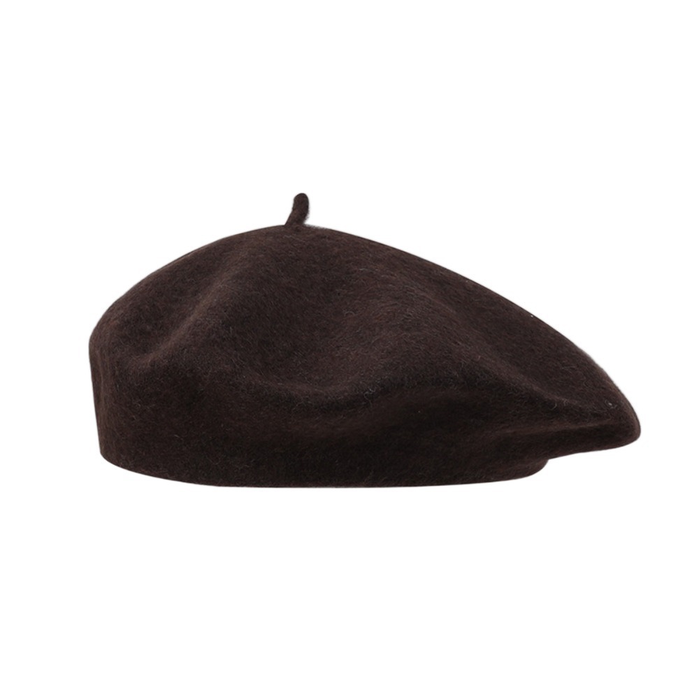 Beret French Wool - Modne, ciepłe, zimowe berety wełniane, retro,