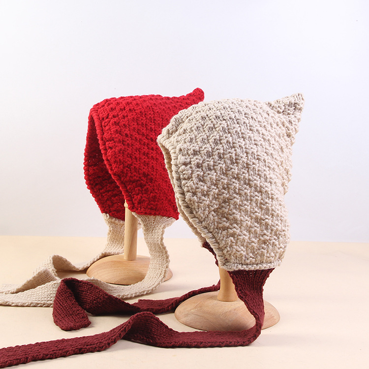 Winter Trapper Hat - LVREN001 zimowa damska czapka z dzianiny