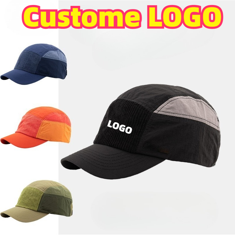 Corduroy Cap 5 Panel - Czapki baseballowe z własnym haftowanym logo,