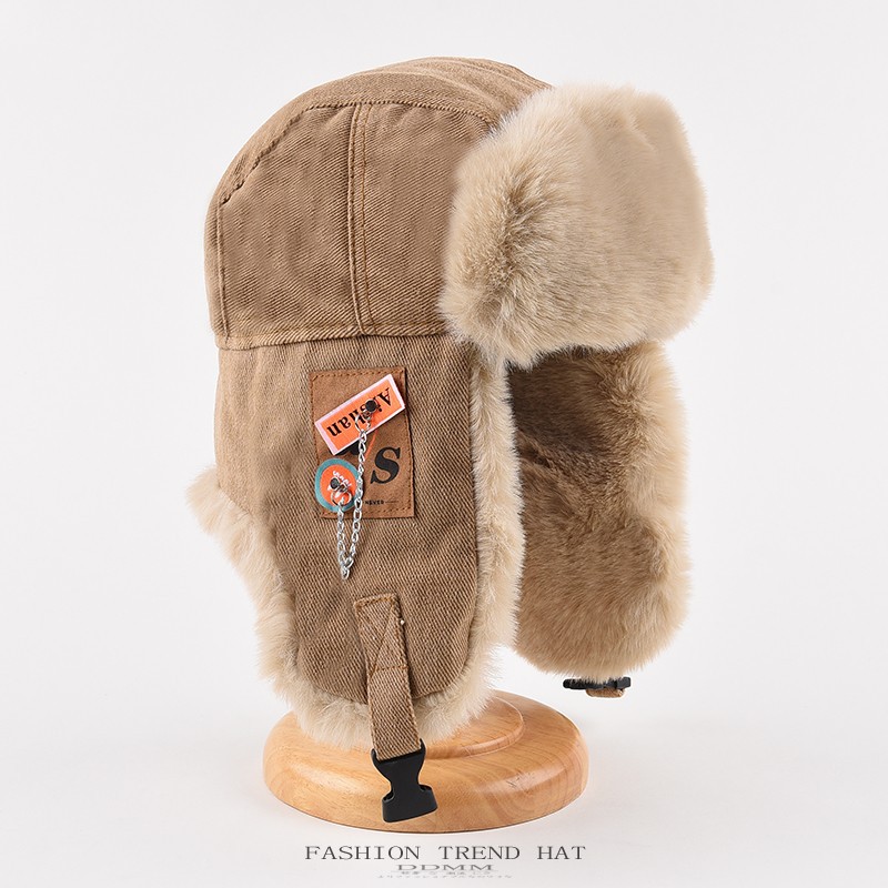 Trapper Hat Ear Flap - Męska i damska zimowa gruba czapka