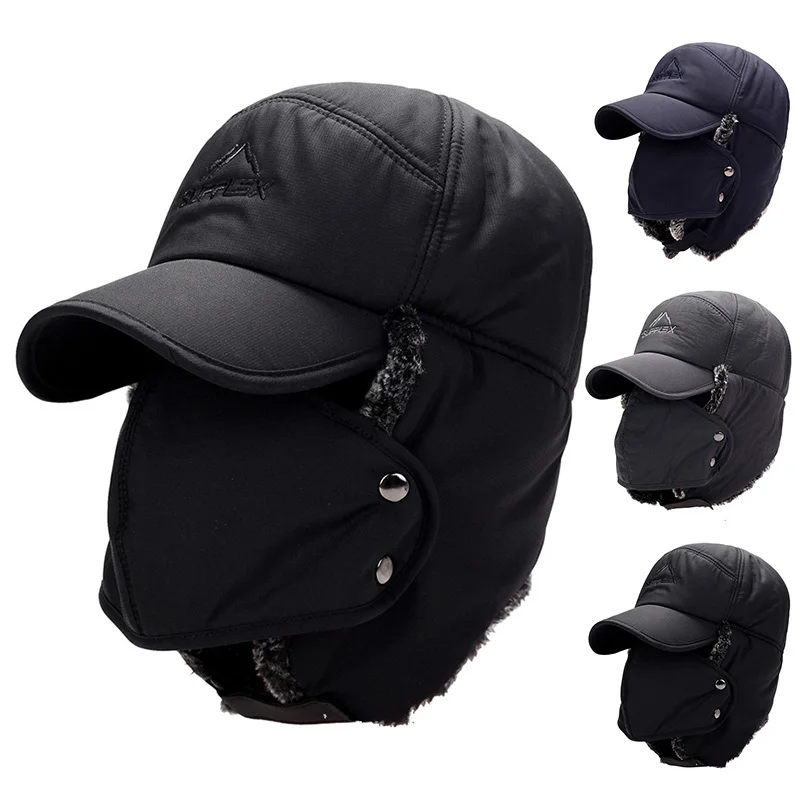 Winter Trapper Hat - Zimowa Ciepła Wiatroodporna Czapka Męska Damska