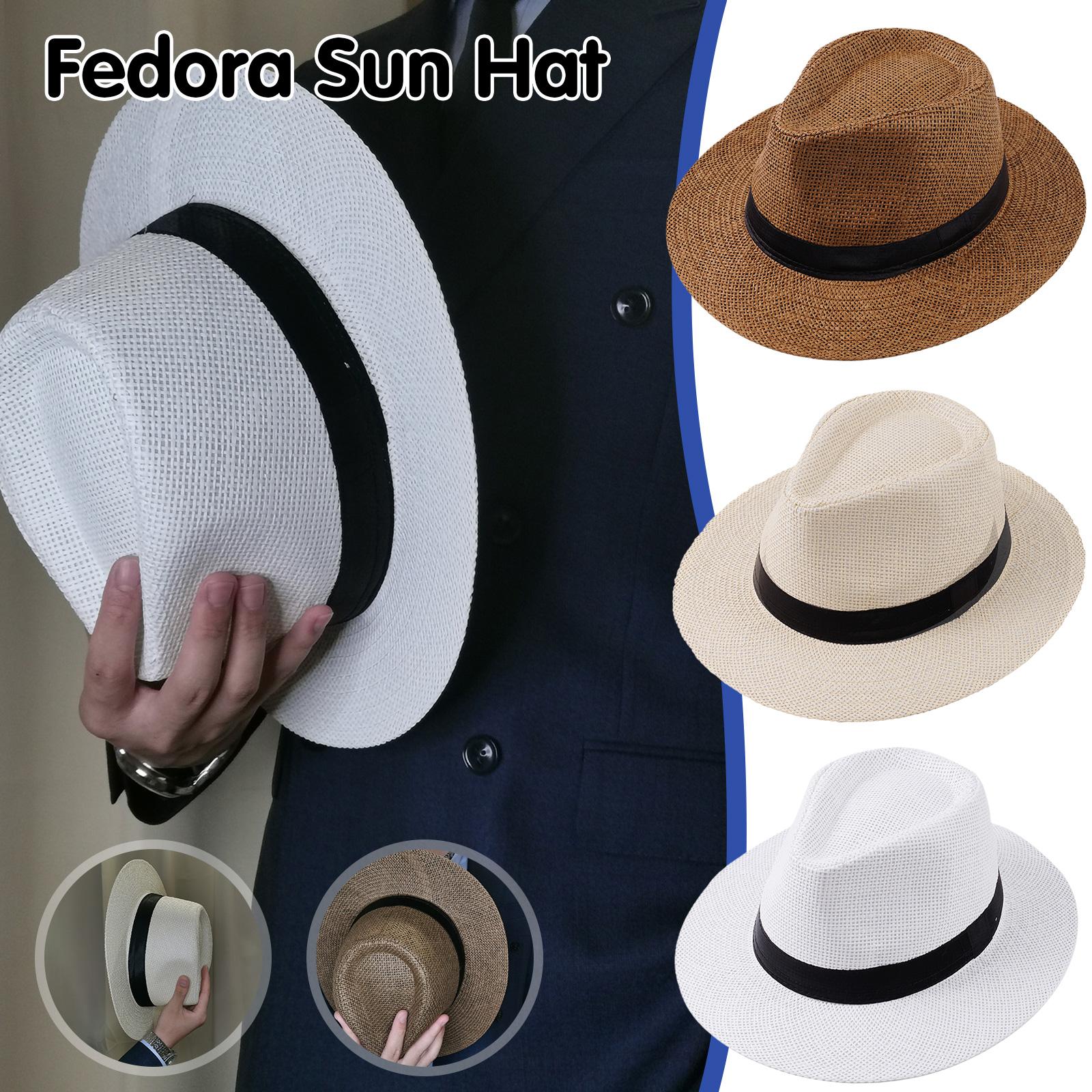Cowboy Hat Straw - Męski letni kapelusz panama ze słomy,