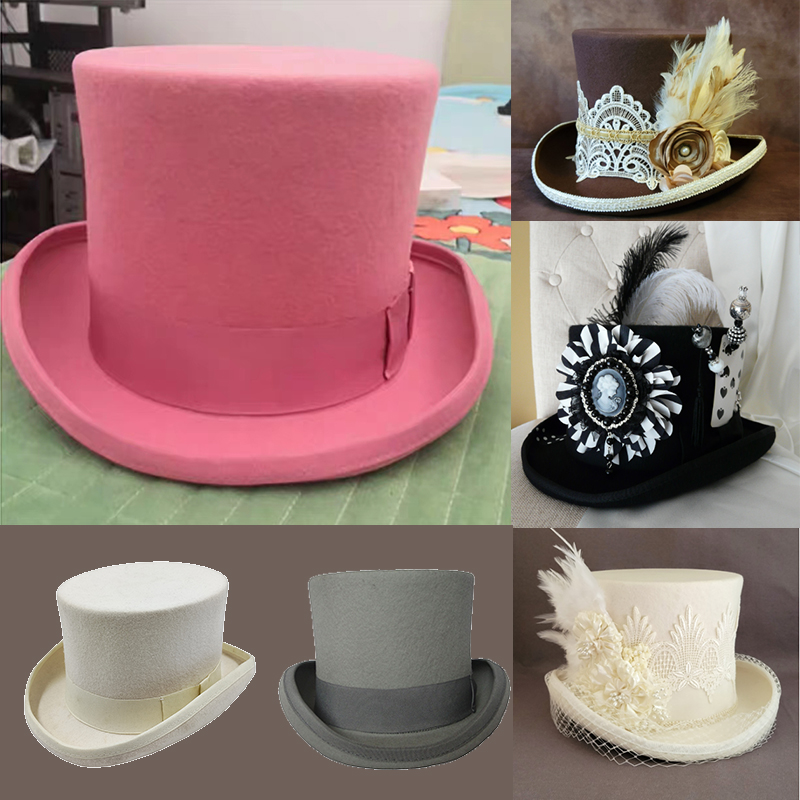 Fedora Hat Wool - Nowy kapelusz męski 100% wełniany kapelusz