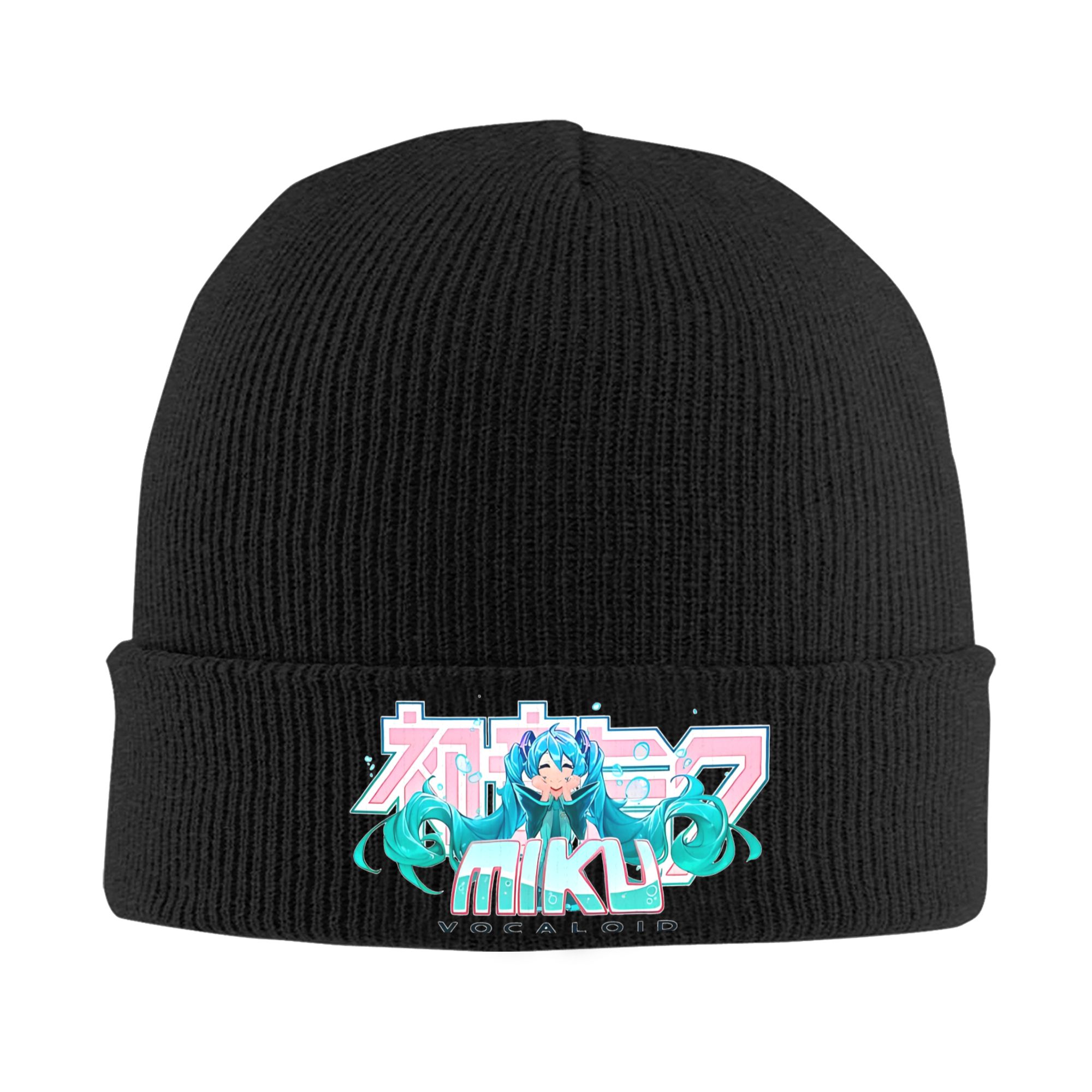 Beanie Cuffed Knit - Czapka z dzianiny prążkowanej Hatsune Miku