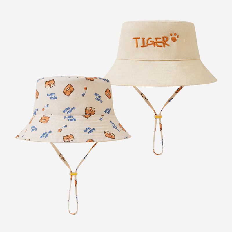 Bucket Hat Cotton - Haftowany kapelusz typu bucket dla niemowląt