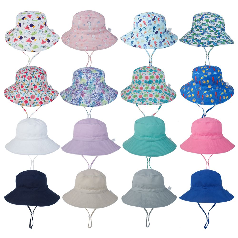 Sun Hat Wide Brim - Letnie chłopięce i dziewczęce czapki do