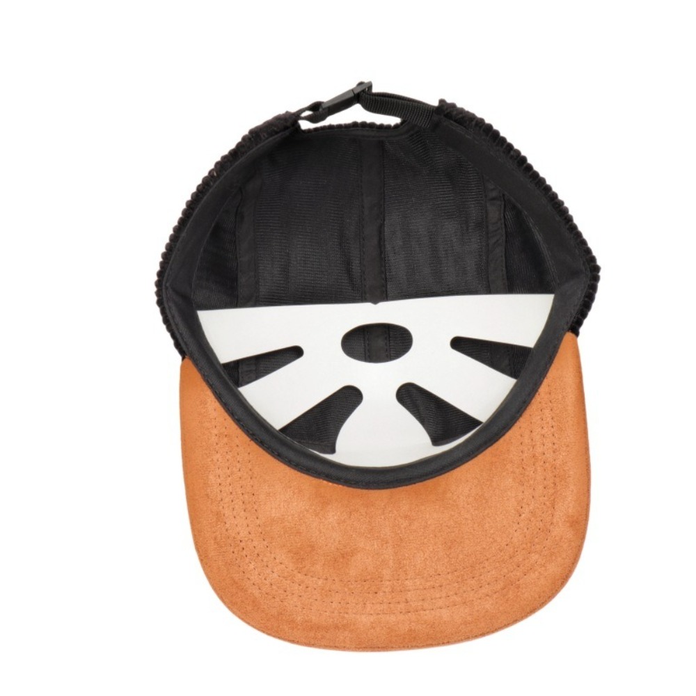 Corduroy Cap 5 Panel - Casualowa retro czapka baseballowa z płaskim