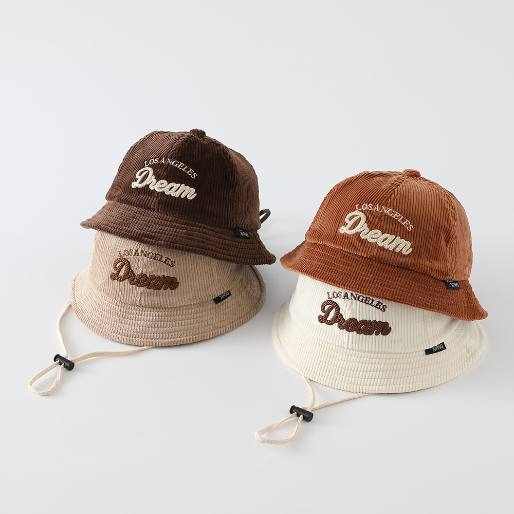 Bucket Hat Cotton - Dziecięcy jednokolorowy kapelusz przeciwsłoneczny dla chłopców,