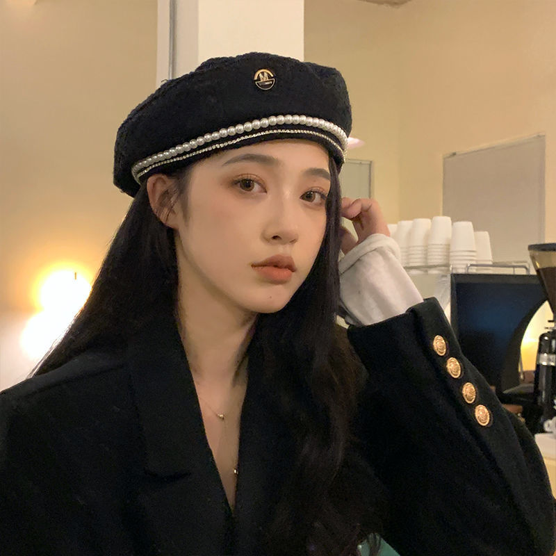 Zimowy Beret W102, łańcuszek,  – Beret French Wool recenzja i cena