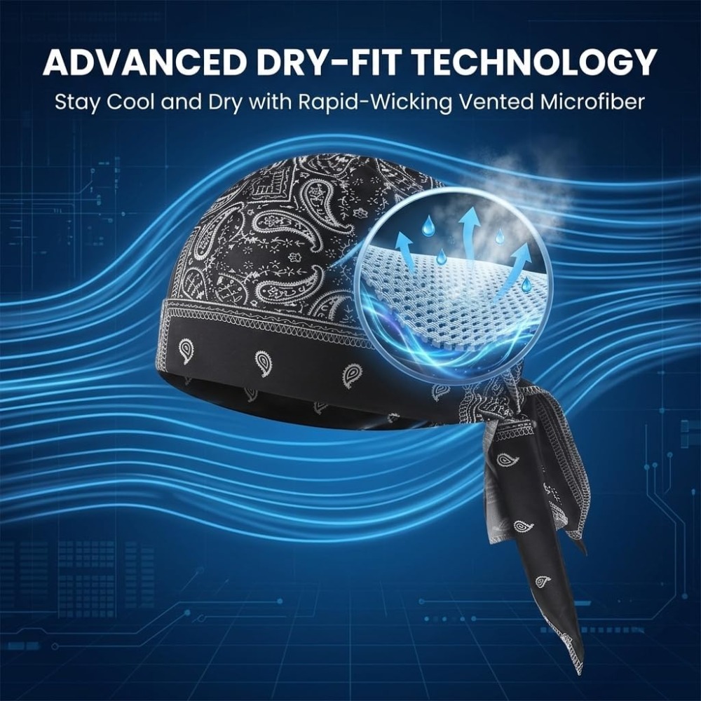 1-5 szt. Chłodząca Czapka Pod  – Skull Cap Helmet Liner recenzja i cena