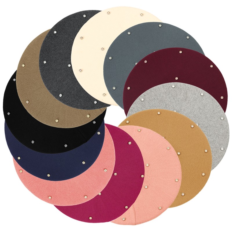 Damskie berety z kolorowymi cy – Beret French Wool recenzja i cena