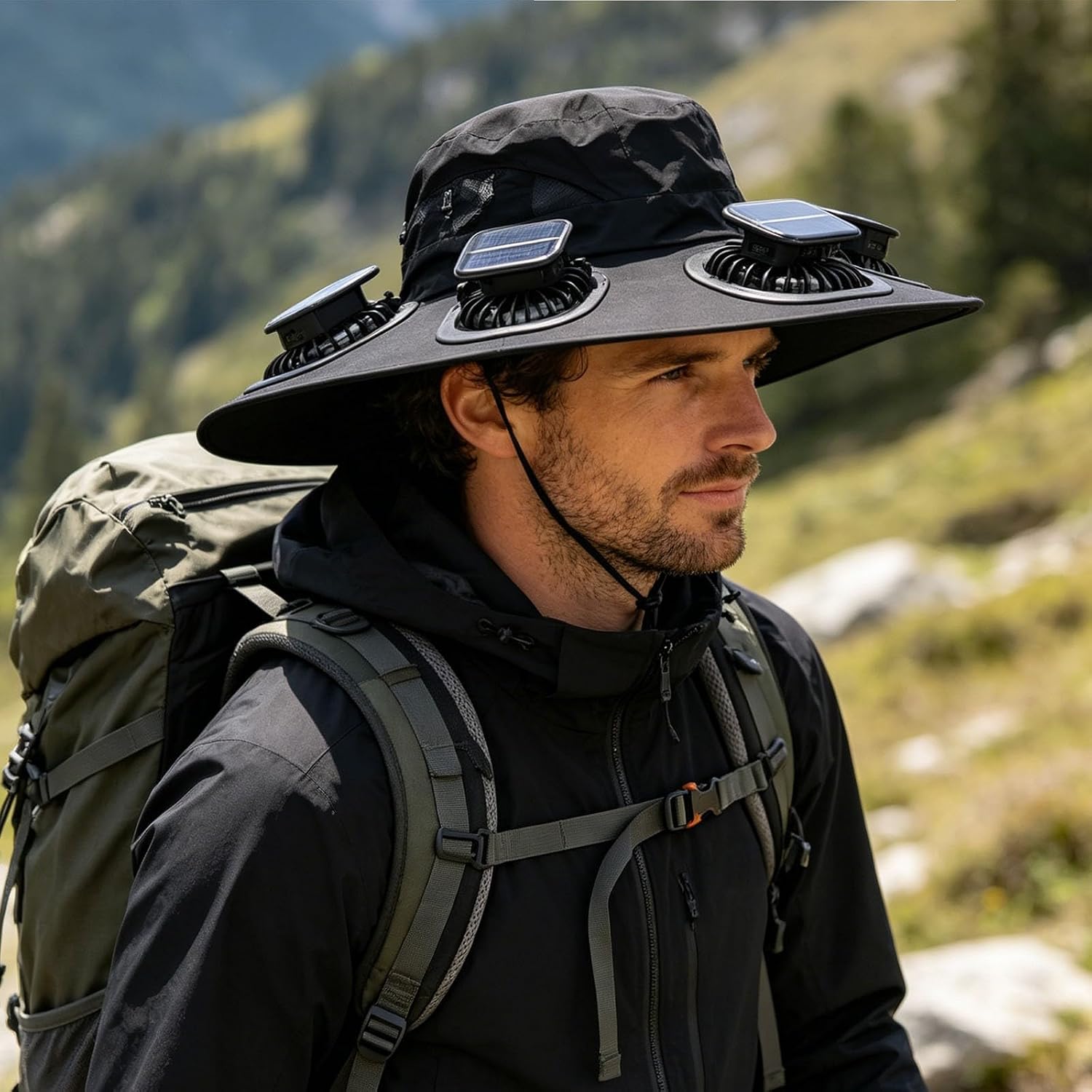 Czapka z wentylatorem solarnym – Sun Hat Wide Brim recenzja i cena