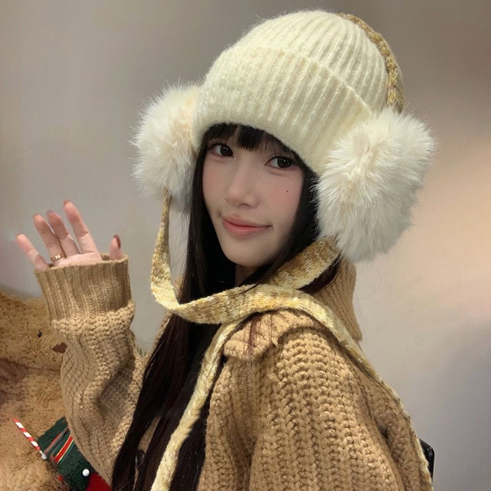Retro dziergana czapka z nausz – Beanie Cuffed Knit recenzja i cena