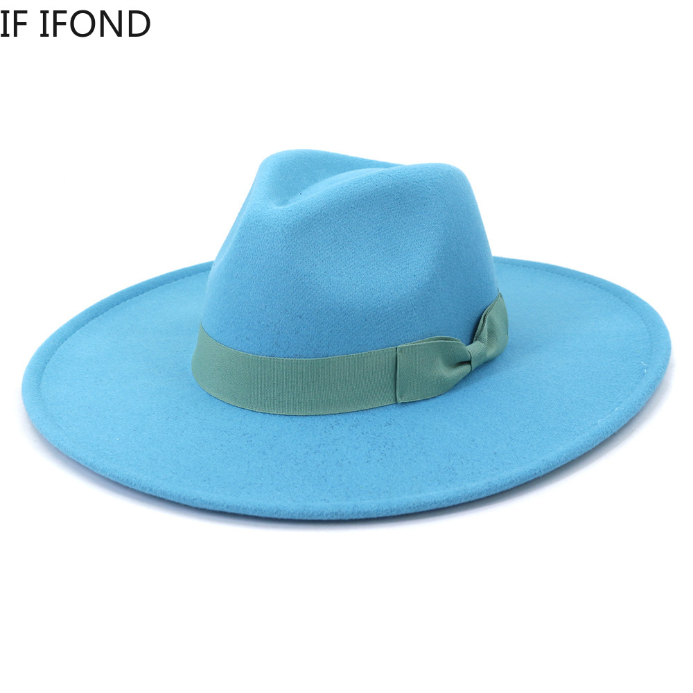Duże szerokie rondo damskie ka – Fedora Hat Wool recenzja i cena