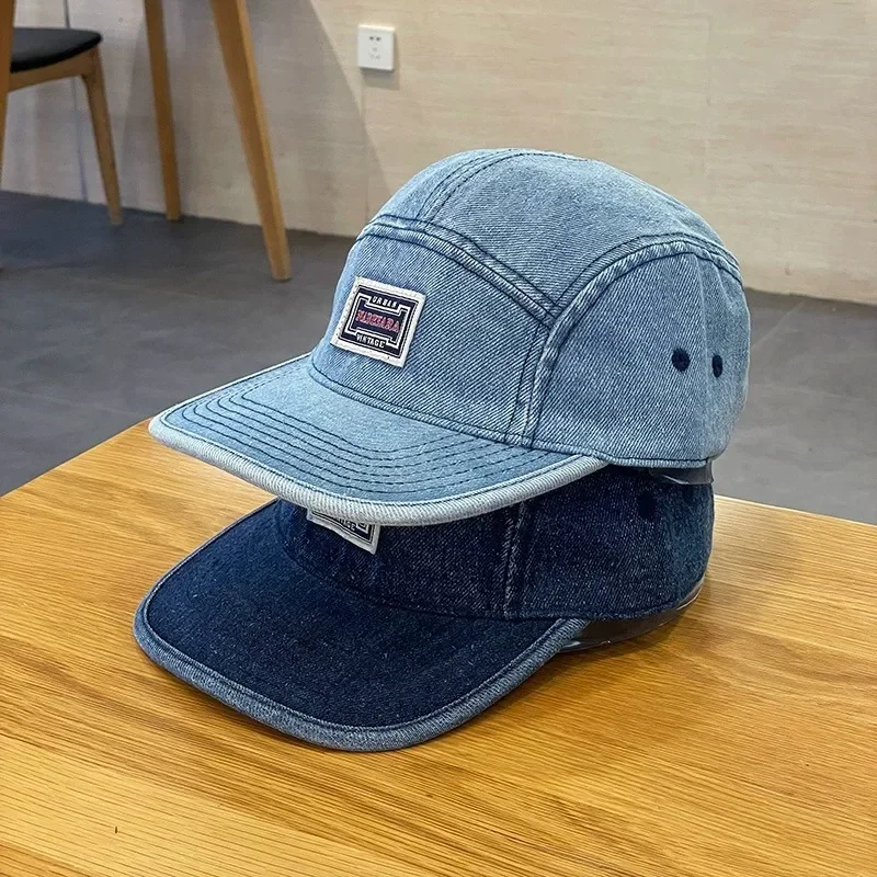 Vintage Flat Brim Denim Baseba – Corduroy Cap 5 Panel recenzja i cena