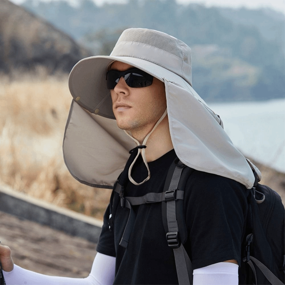 Modny męski kapelusz przeciwsł – Bucket Hat Cotton recenzja i cena