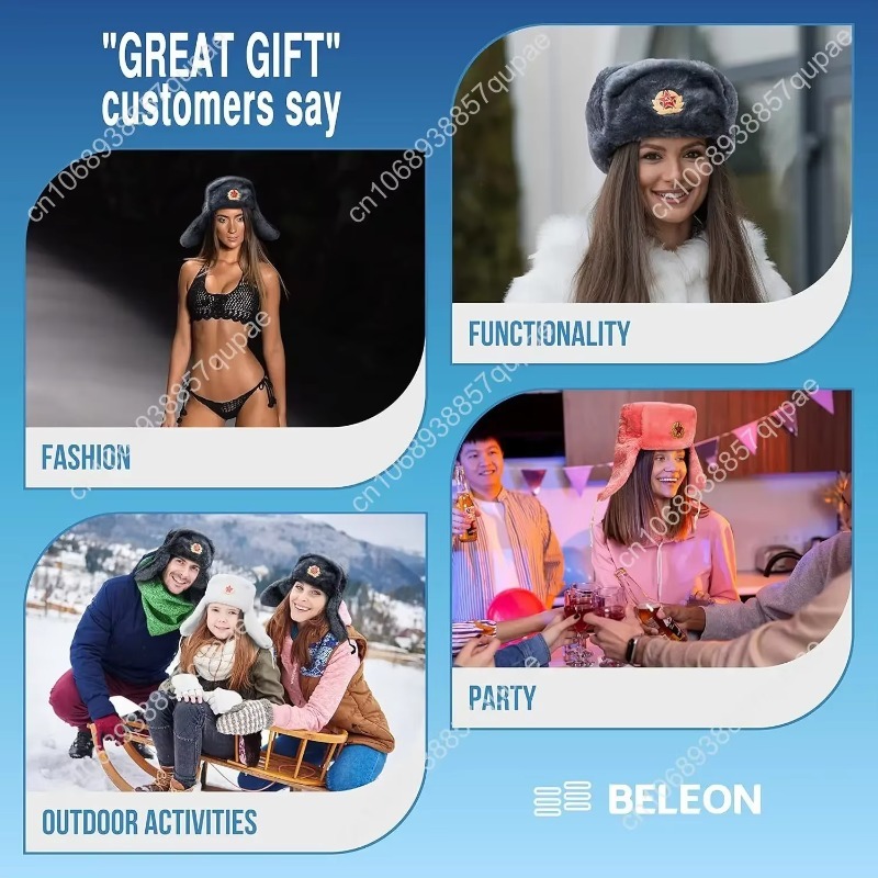 Czapka Ushanka BELEON - Rosyjs – Winter Trapper Hat recenzja i cena