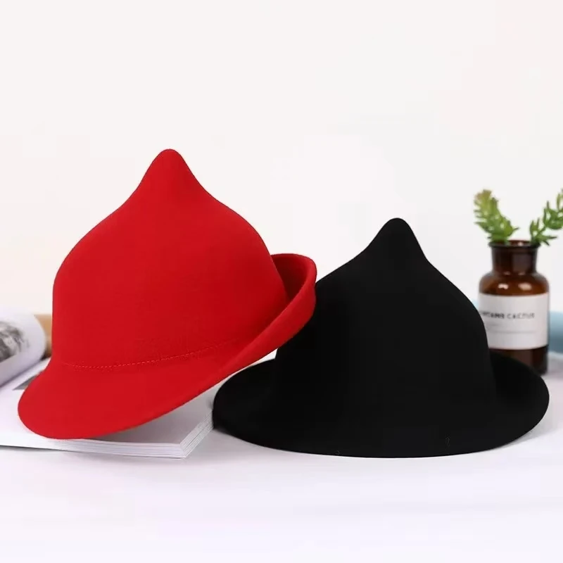 Czapka czarownicy z wełny 100% – Fedora Hat Wool recenzja i cena