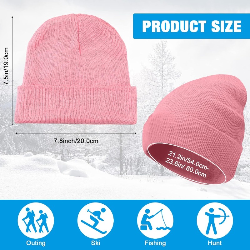 1 szt. Zimowa, ciepła, gruba c – Beanie Cuffed Knit recenzja i cena