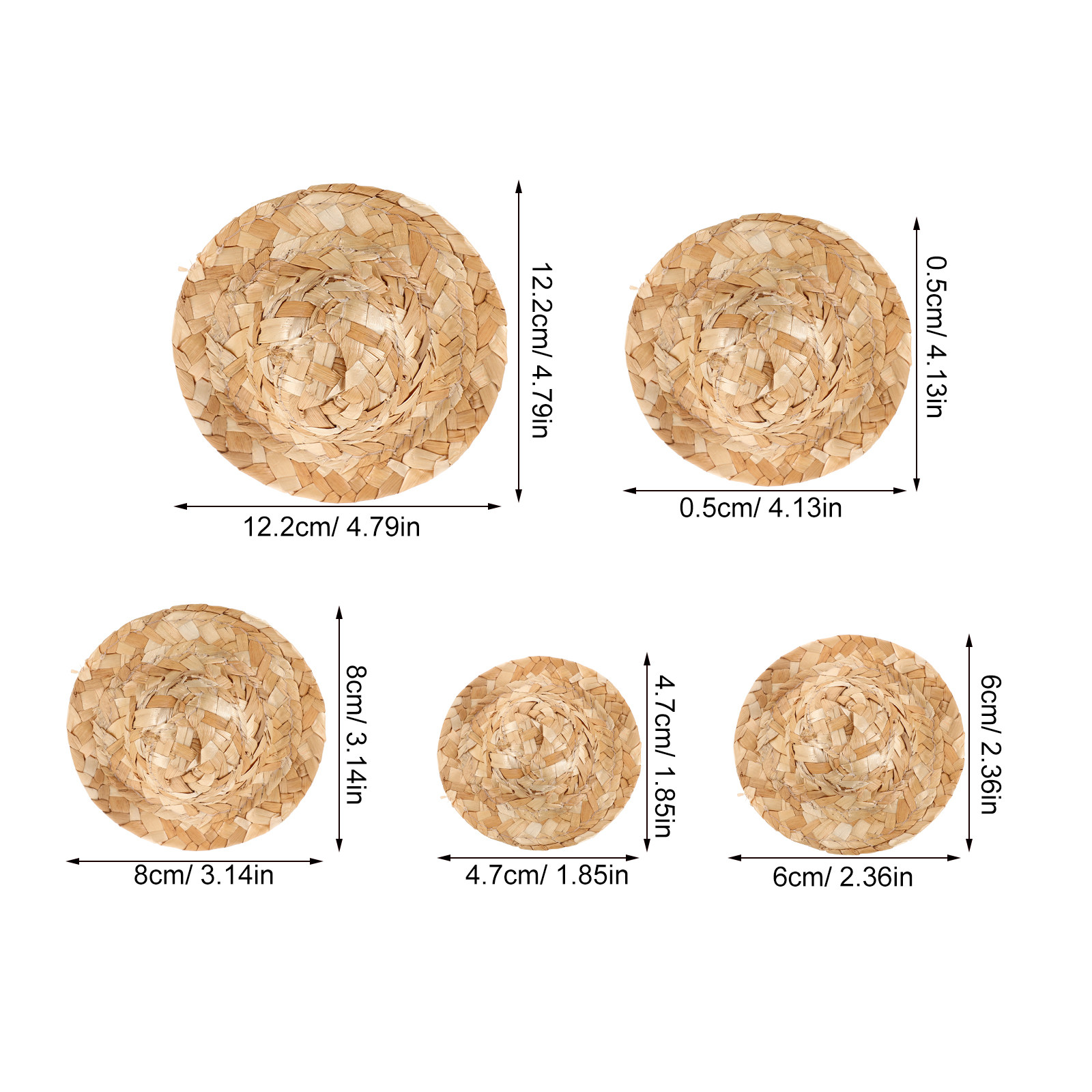 10 szt. Miniaturowe słomkowe k – Cowboy Hat Straw recenzja i cena