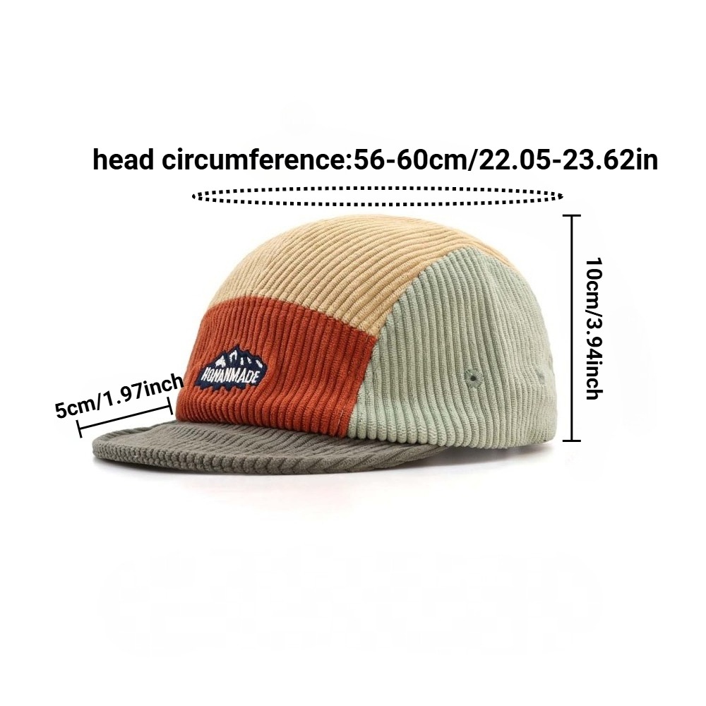 Czapka z krótkim daszkiem, 5 p – Corduroy Cap 5 Panel recenzja i cena