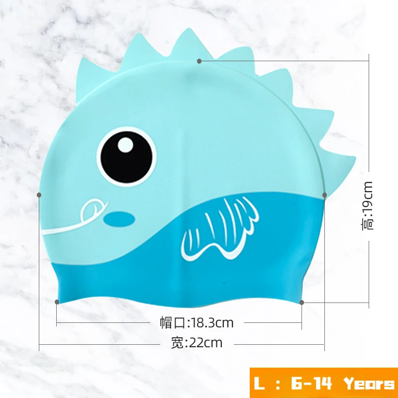 Cartoon Cute Fish Shark Siliko – Swim Hat Silicone recenzja i cena