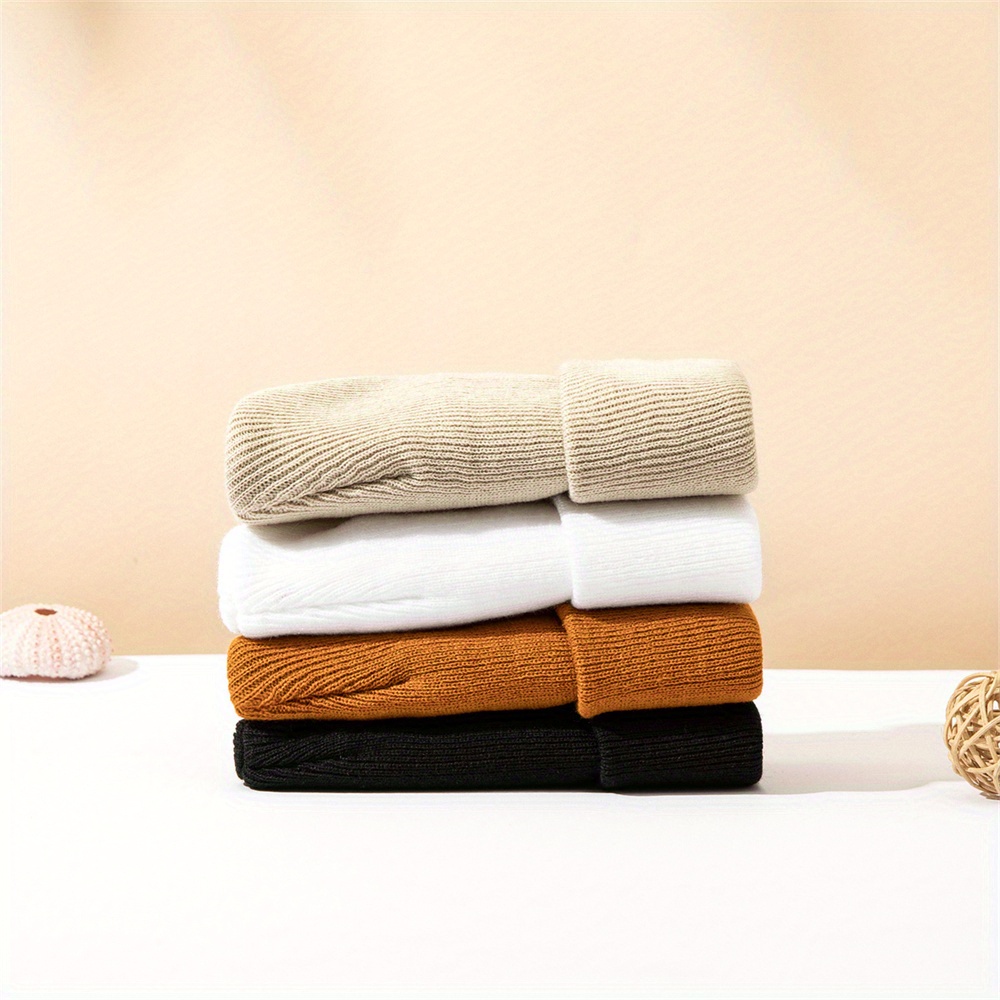 4 szt. Dziecięca czapka dzierg – Beanie Cuffed Knit recenzja i cena