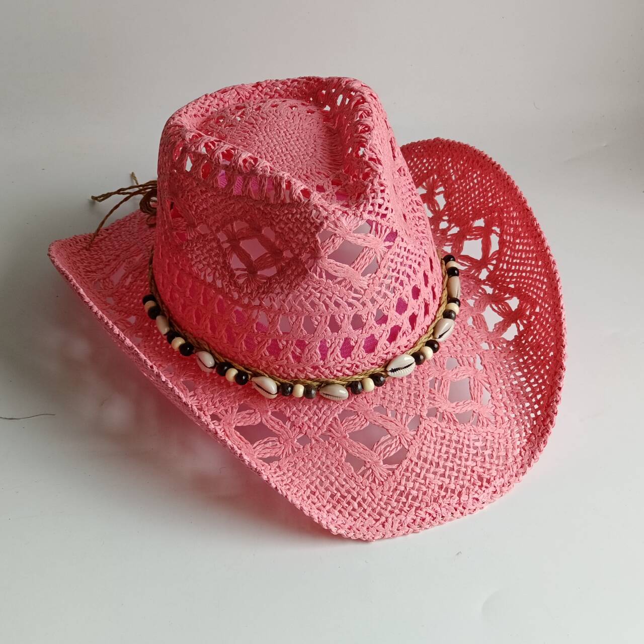 Różowy kapelusz kowbojski ze s – Cowboy Hat Straw recenzja i cena