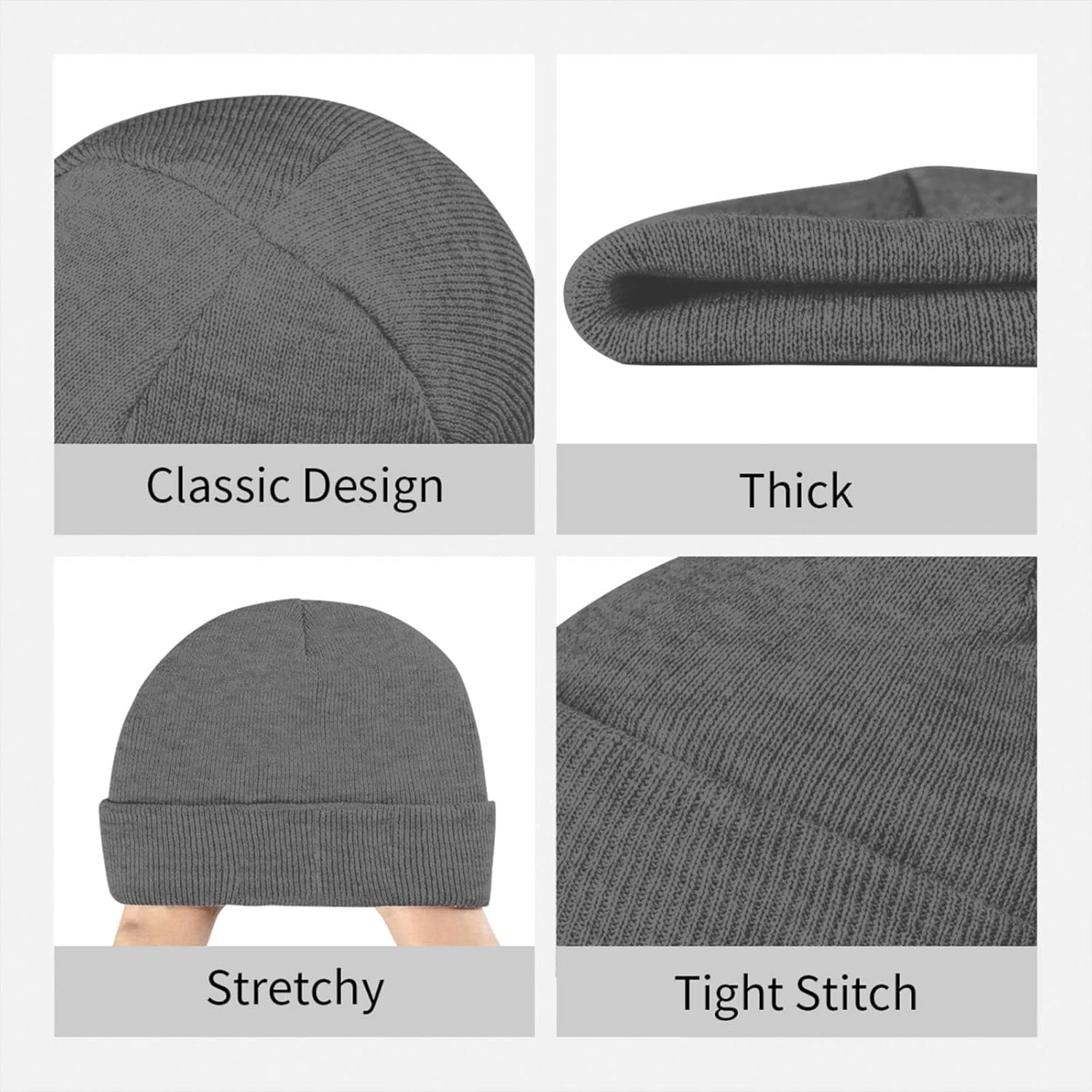 Czapka zimowa z wyrazem: Życie – Beanie Cuffed Knit recenzja i cena